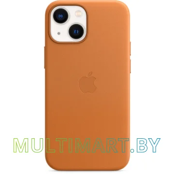 Чехол для телефона Apple MagSafe Leather Case для iPhone 13 mini (золотистая охра)